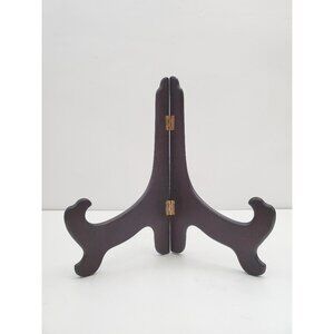 wood 12 inch plate stand, picture easel, tabletop stand, photograph stand,